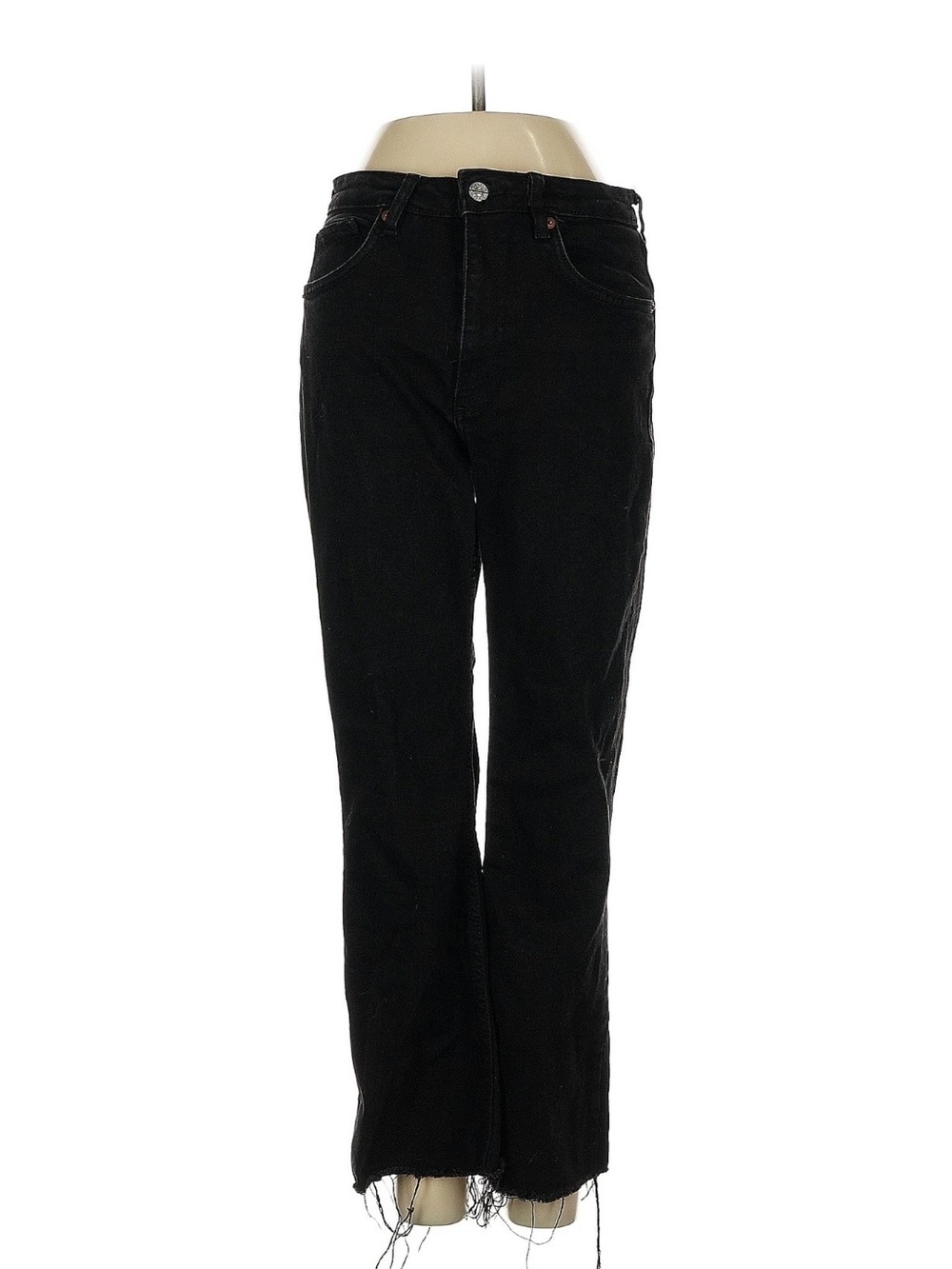 Women's Black Straight-Leg Jeans - Classic Everyday Style